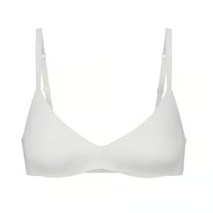 Skims Wireless Form Body Pushup BRA Marble White 34DDDD NWT